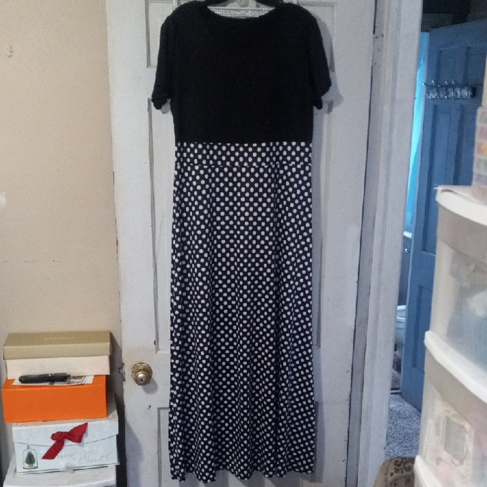 Black and White Polka Dot Dress